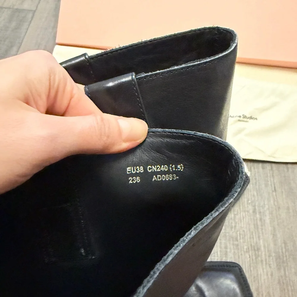 Acne Studios Leather Buckle Boots - Picture 7 of 9
